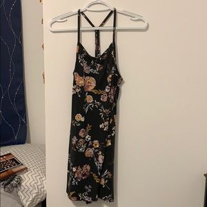 Black floral dress